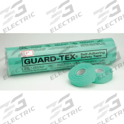 GUARD-TEX First Aid Tape: Cotton Gauze, Green, 1 in Wd - General Purpose Finger Tape