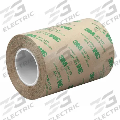 3M Transfer Tape: 12 in Wd, 20 yd Lg, 2.3 mil Thick, Polycoated Kraft Paper - General Purpose Adhesive Transfer Tape
