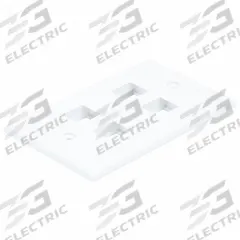 MONOPRICE Wall Plate: White, 1 Gang, 4 Port, Flat Module, Plastic, Horizontal (MPN 6731). Key specifications — Brand: MONOPRICE; Material: Plastic; Color: White; Compatible Connector Type: RJ45; Outlet Orientation: Horizontal; Module Style: Flat.
