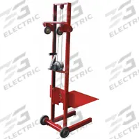 DAYTON Platform Lift Truck: 500 lb, 3 1/4 in to 58 in, Steel, 20 in L x 20 in W Platform, Hand Winch (MPN 26Y451). Key specifications — Brand: DAYTON; Caster/Wheel Configuration: (4) Axle-Mounted.