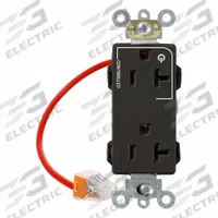LEVITON Plugs and Receptacles: Duplex, 5-20, Black, 125V AC, 20 A, 2 Pole / 3 Wire (MPN M1636-1CE)