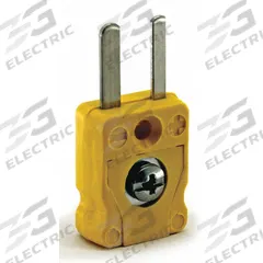 DAYTON Thermocouple Plug: Jack, For Type K Thermocouple Type, Mini Plug, Flat, Flat (MPN 36GK83). Key specifications — attr1432255: Flat; attr1276097: Jack; attr1276082: Mini Plug; attr1276092: DAYTON; attr1276087: Yellow; attr1276088: Glass-Filled Nylon; attr1276089: 36GK83.
