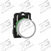 SCHNEIDER ELECTRIC Pilot Light: 22 mm Panel Mounting Size, White, LED, XB5 Series (MPN XB5AVB1). Key specifications — Series: XB5; Brand: SCHNEIDER; Includes Push-To-Test: No Push-To-Test Included.