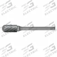 CLE-LINE Carbide Bur: Ball-Nosed Cylinder, SC-7, Double Cut, 3/4" x 1" Head, 1/4" Shank (MPN C10025). Key specifications — Trade Number: SC-7; Brand: CLE-LINE.