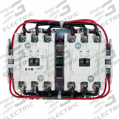 EATON Magnetic Contactor: Reversing, 3 Poles, NEMA Size 2, 45 A - Reversing NEMA Contactors