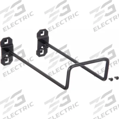 APPROVED VENDOR Double Closed Pegboard Hook: 8 1/2 in x 4 in, Screw-In, Surface - Hooks for Square-Hole Pegboard