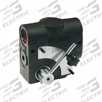 DELAVAN AG PUMPS Hydraulic Flow Control Valve: 30 gpm Max Flow Rate, 1/2 in NPT, 1/2 in NPT, Spool (MPN FC30N). Key specifications — attr1018158: Manual; attr1018114: Lever; attr1018116: Cast Iron; attr1018117: DELAVAN AG PUMPS; attr1018137: Three-Way.