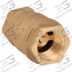 MILWAUKEE VALVE Low Lead Spring Check Valve: Swing, Inline Valve Body, 3/4 in Pipe Size, FNPT x FNPT (MPN UP548T 3/4). Key specifications — Brand: MILWAUKEE VALVE.
