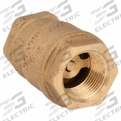 MILWAUKEE VALVE Low Lead Spring Check Valve: Swing, Inline Valve Body, 3/4 in Pipe Size - Lead-Free Bronze Inline Disc Check Valves