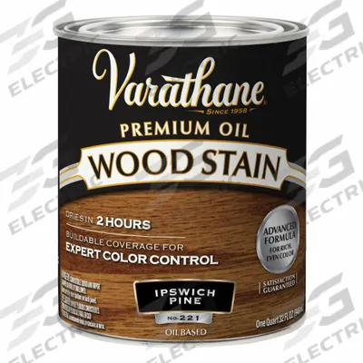 VARATHANE Wood Stain: Wood Stain, Interior, Oil, 1 qt Container Size, Wood, Satin - Wood Stains