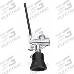 CHICAGO FAUCETS Pre-Rinse Sprayer: Brass, Chrome, 9 in Overall Lg, 3/4"-14 Connection Size, UNS (MPN 90-LABCP). Key specifications — Inlet Connection Type: UNS; Brand: CHICAGO FAUCETS; Connection Size: 3/4"-14; Color/Finish: Chrome; Includes: Trigger Lock; Material: Brass; Product Type: Pre-Rinse Sprayer.