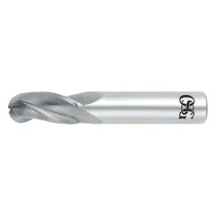 OSG Ball End Mill: Carbide, 3 Flute, 17/64" Mill Dia, 3/4" LOC, 2-1/2" OAL (MPN 403-2656-BN)