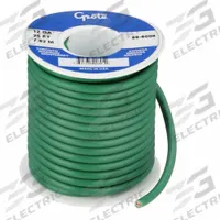 GROTE Primary Automotive Wire: GPT, 25 ft, 1 Conductor, 12 AWG, Green, 60 V Volt (MPN 89-6006). Key specifications — Brand: GROTE.