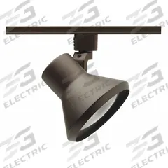 Track Lighting Head: Incandescent, Flared Shape, 75 W, 4 7/8 in Dia, 3 3/4 in Lg, Bronze (MPN R552 BZ). Key specifications — Brand: JUNO LIGHTING; Lighting Technology: Incandescent; Housing Color: Bronze.