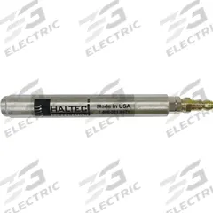 HALTEC Air Chuck: Heavy-Duty Tire Chucks, Straight Lock-On, Single Head, 200 psi Max Op Air Pressure (MPN ES-314). Key specifications — Material: Aluminum; Thread Standard: NPT; Thread Size: 1/4"-18; Color: Black; Brand: HALTEC.