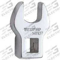 WESTWARD Crowfoot Socket Wrench: Alloy Steel, Chrome, 3/8 in Drive Size, 9/16 in Head Size (MPN 54PR37). Key specifications — attr309661: Alloy Steel; attr309662: Chrome; attr324934: WESTWARD.