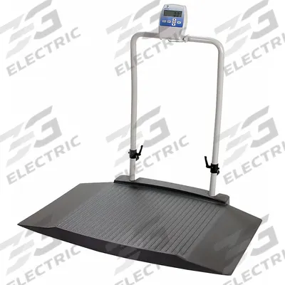 DORAN Wheelchair Scale: Digital, kg/lb, 30 in Weighing Surface Wd - Wheelchair Scales