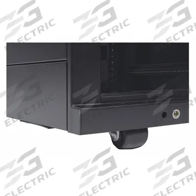 TRIPP LITE Rolling Caster Kit: 2 9/16 in Overall Dp, 2 7/8 in Overall Ht, Black, Steel - Caster Kits