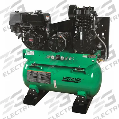 SPEEDAIRE Stationary Air Compressor/Generator: 2 Stage, 13 hp Engine, Honda, 15.7 cfm - Combination Air Compressors & Generators