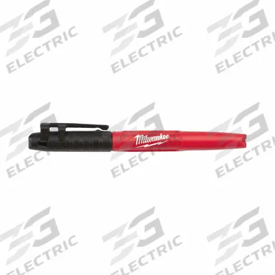 MILWAUKEE Ink Industrial Marker: Bullet, Black, Std Actuation Style, Point - General Purpose Ink Markers