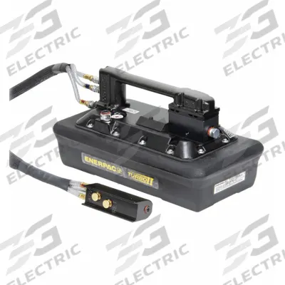 ENERPAC Air Hydraulic Pump: 10,000 psi Max. Op Pressure, 230 cu in Reservoir Capacity - Medium-flow Air-Operated Hydraulic Pump Units