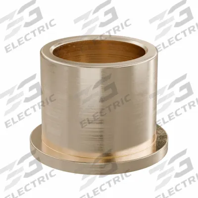 OILITE Flanged Sleeve Bearing: Bronze, SAE 841, 22 mm Bore, 28 mm OD, 25 mm Lg - Lubricated General Purpose Metallic Flanged Sleeve Bearings