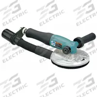 DYNABRADE Air Disc Sander: 5 in Pad, Threaded Shank, Heavy Duty, 1.3 hp, 43 cfm, Right Angle Grip (MPN 52596). Key specifications — attr1320237: DYNABRADE; attr1320246: Side.
