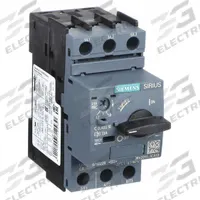 SIEMENS Manual Motor Starter: Non-Reversing, 3 Poles, 2.5 A, Thermal Protection, Selector Switch (MPN 3RV20111CA10). Key specifications — Maximum Voltage Rating: 690V AC; Brand: SIEMENS; Thermal Units Required: None (Starter Includes Integrated Thermal Units); Frame Size (Width): S00.