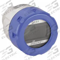 Indicating Transmitter: 0 psi to 1,000 psi, 4 to 20 mA, Screw Terminals, 1/4 in Female NPT, IP66 /4 (MPN GC517F0242CD1000#G). Key specifications — Burst Pressure: 5x Range; Display Type: Digital; Display Screen Type: LCD; Brand: ASHCROFT; Accuracy: ±0.25% of Full Scale; Power Required: 12 to 32 V DC.