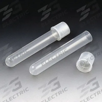 GLOBE SCIENTIFIC Culture Tube: Culture Tube, Polypropylene, 15 mL Capacity - mL, Round, White - Plastic Culture Tubes