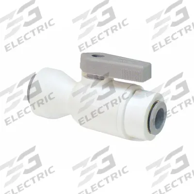 Parker Manual Two-Way Ball Valve: 12 mm, Polypropylene, Straight, Push x Push - Polypropylene Ball Valves