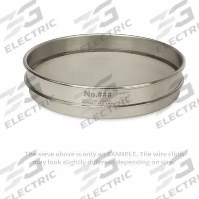 ADVANTECH Standard Stainless Steel Cloth Test Sieve: Stainless Steel, 8 in Outside Dia - Standard Stainless Steel Cloth Test Sieves