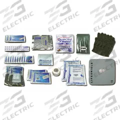 Rapid Response Refill Kit: 75 Components, Plastic, Poly Bag, Clear, Medication Included, Plastic (MPN 874). Key specifications — Brand: EMI; Adhesive Bandages Included: (10) Adhesive Bandages; Product Type: Rapid Response Refill Kit; PPE and Disposal Equipment Included: CPR Lifeshield; Oral and Inhalant Medicinals Included: (4) Ammonia Inhalants; Tools Included: Thermal Rescue Blanket; Topical Medicinals Included: (10) Antimicrobial Hand Wipes; Wound Dressings Included: (2) Sterile Conforming Bandages.