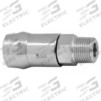 MOSMATIC Rotary Union: Straight, Nickel-Plated C38500 Brass, 1 Passages, 3/8 in Stationary Port, Air (MPN 30.153). Key specifications — Maximum Speed: 30 RPM; Brand: MOSMATIC.