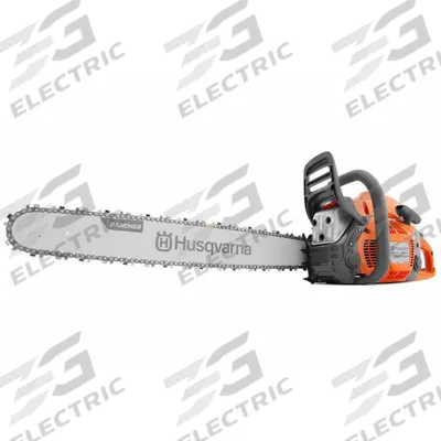 HUSQVARNA Gas-Powered Chainsaw: 24 in Bar Lg, Rear Handle, Auto Chain Oiler - Gas-Powered Chainsaws