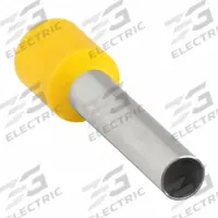 PANDUIT Wire Ferrule: 10 AWG Max Wire Size, Holds 1 Wire, Yellow, Polypropylene, 0.16 in Ferrule Dia (MPN FSD82-18-C). Key specifications — Brand: PANDUIT.