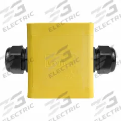 LEVITON Portable Outlet Box: Portable Outlet Box, 1 Gangs, 3R, Yellow, 4 3/8 in Overall Ht (MPN 3099F-2Y). Key specifications — Color: Yellow; Brand: LEVITON.