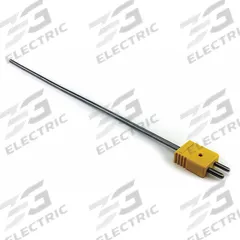 DAYTON Thermocouple Probe: -325°F to 2,280°F /-200°C to 1,250°C, Type K, Rounded Tip, 12 in Probe Lg (MPN 36GK98). Key specifications — attr1275752: 20 AWG; attr1275757: 12 in; attr1275763: ±1.1 % Below 293 °C, ±0.4 % Otherwise; attr1275765: 36GK98; attr1275769: DAYTON; attr1434700: Hose Clamp.