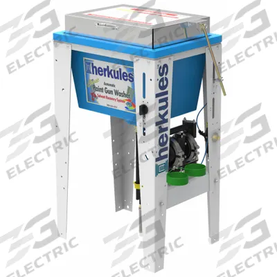 HERKULES Parts Washer: For Solvent/Water-Based Solution Base Type, Auto, 5 gal Drum Capacity - Paint Sprayer Gun Washers