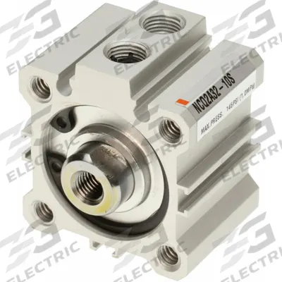 SMC Compact Cylinder: 32 mm Bore Dia, 15 mm Stroke Lg, Tapped Hole Mounting - Basic Mount Compact Cylinders