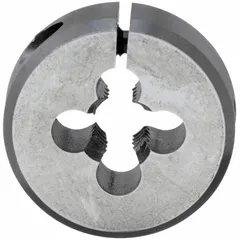 CLE-LINE Round Threading Die: M5x0.8 Metric, 13/16 in OD, Adj, High Speed Steel (MPN C65747)