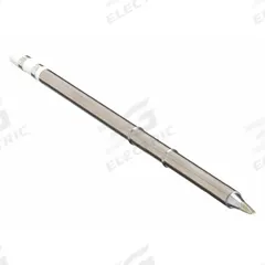 HAKKO Soldering Tip: T15 Series, Chisel, 1.6 mm W, 10 mm Lg (MPN T15-D16). Key specifications — Brand: HAKKO; Compatible Handpiece Manufacturer Model Number: FM-2028; Manufacturer Part Number: T15-D16.