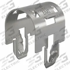 EMT Condiut Clamp: Spring Steel, SST (Dakota ProTect™ Wet/Dry: 1000hr), 1 in Conduit Trade Size (MPN DS-CC-1EMT-PT/100). Key specifications — Color: Gray; Material: Spring Steel; Finish: SST (Dakota ProTect™ Wet/Dry: 1000hr); For Use With: Smart-Cap/Slotted Receiver.