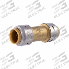 SHARKBITE Check Valve: Swing, 2-Way, Inline Valve Body, 1/2 in Pipe Size, Brass, 32°F to 200°F, EPDM (MPN UR2008). Key specifications — Brand: SHARKBITE; Disc Material: 301 Stainless Steel.