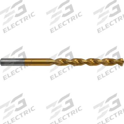 CLEVELAND Taper Length Drill Bit: 9/64", 135° Split Point, TiN-Coated Cobalt - Cobalt Taper-Length Drill Bits for Deep Hole-Drilling