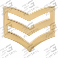 HEROS PRIDE Metal Rank Insignia: SGT. Chevron, 3/4 in, Gold, Metal, Clutch Pin, Rank Insignia, 1 PR (MPN 4407MG). Key specifications — attr1074238: Clutch Pin; attr188498: 3/4 in; attr188499: Gold; attr188500: Metal; attr188503: SGT. Chevron; attr193746: HEROS PRIDE.
