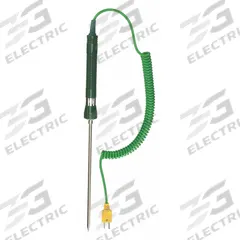 APPROVED VENDOR Temp Probe, Food: -58°F to 1,112°F /-50°C to 600°C, 7.3 in Probe Lg, Type K (MPN 4JPN7). Key specifications — Brand: APPROVED VENDOR; Handle Type: Straight.