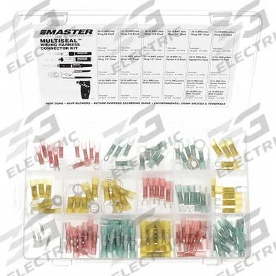MASTER APPLIANCE Wire Connector Kit: 120 Pieces - Mixed Wire Connector & Terminal Sets