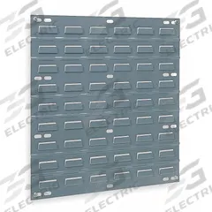 AKRO-MILS Louvered Panel: 20 in x 18 in x 5/16 in, 1 Sides, 0 Bins, Gray (MPN 30618). Key specifications — attr38851: Gray; attr38864: Powder Coated; attr38845: AKRO-MILS.