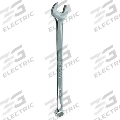 KTI Combination Wrench: Alloy Steel, Chrome, 8 mm Head Size, 5 3/4 in Overall Lg - Metric 12-Point Combination Wrenches